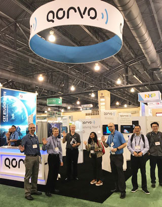 At the Qorvo booth at IMS 2018