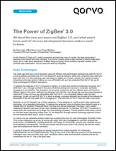 Qorvo Power of ZigBee® 3.0 White Paper