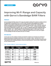 Improving Wi-Fi Range and Capacity with Qorvo Bandedge BAW Filters White Paper