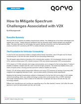 How to Mitigate Spectrum Challenges Associated with V2X