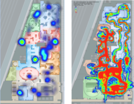 UWB heat map