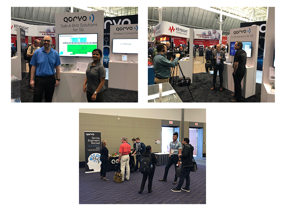 Qorvo teams explain small cell front end solutions, a 5G antenna, and help students entering the workforce